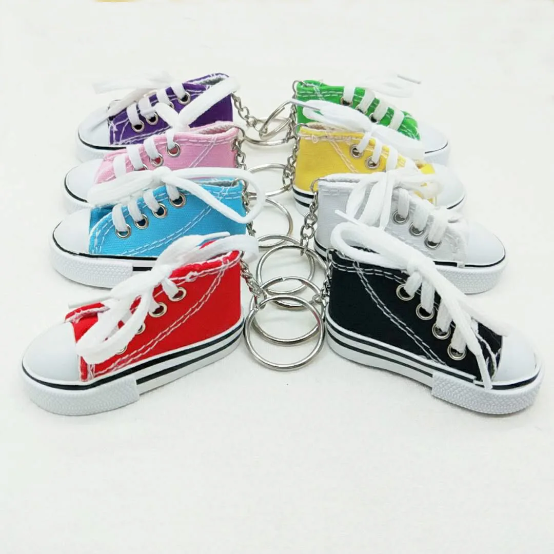 NewCreative3DCanvasSneakerTennisShoeKeychainCuteMiniSport