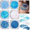 6 Color Cosmetic Chunky Glitter Shimmer Body Face Hair Eye Musical Festival Carnival Dance Party Makeup Glitter Gel 6