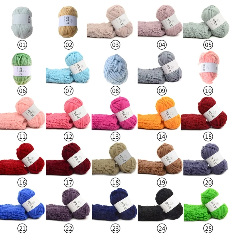 Maglioni Morbidi Sciarpe Fai Da Te In Lana Grezza Intrecciati A Mano All'Uncinetto Con Fili Naturali