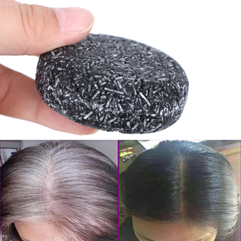 Hair Color Dye Bamboo Charcoal Clean Detox Soap Bar Black Hair Shampoo