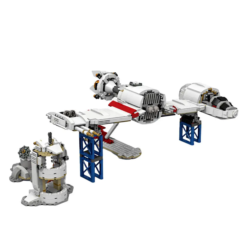 

Single Pilot Operator with Deffense Tower and 2 Stands 1492 Pieces MOC Build