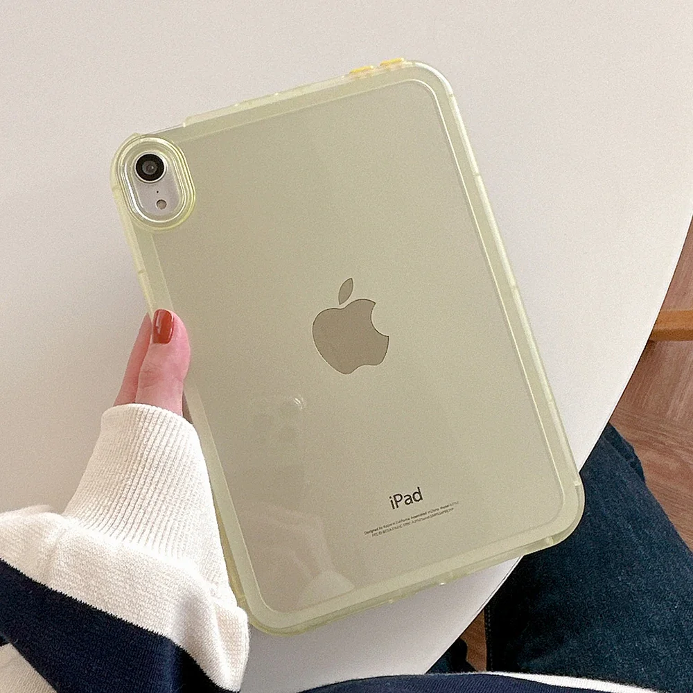 Capa à Prova de Choque para Ipad Pro 13 11 2024 12.9 10 10.2 Air Mini 10.9 Clear Soft Color Bumper Full Shell Capa 2023 2023