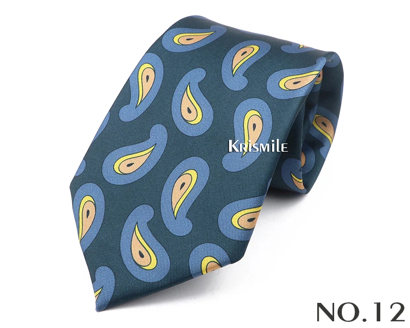 Neue Design Böhmischen Stil Krawatte Für Männer Seide Touch Weiche Blau Rot Gelb Krawatte Fit Hochzeit Party Business Büro Zubehör – Detail 14