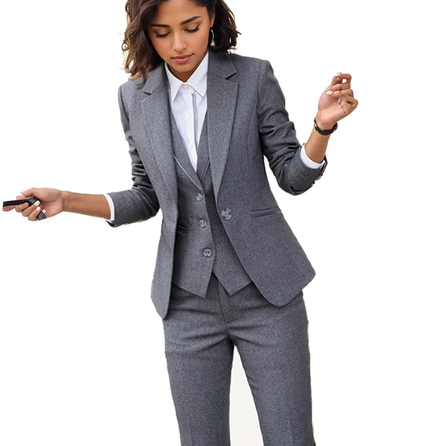 Fashion Women Pant Suits Office Lady Work Uniforms Business Formal