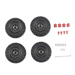 Jantes de roues en métal avec adaptateur élargi, Kit de moyeu de roue lourde pour modèle de voiture d'escalade SCX24 90081 