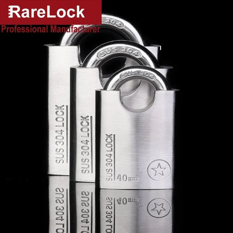 304 스테인레스 스틸 자물쇠, 야외 캐비닛 게이트 문짝 보트 하드웨어, Rarelock MS426 I용, 방수 4 키 잠금, 40-60mm