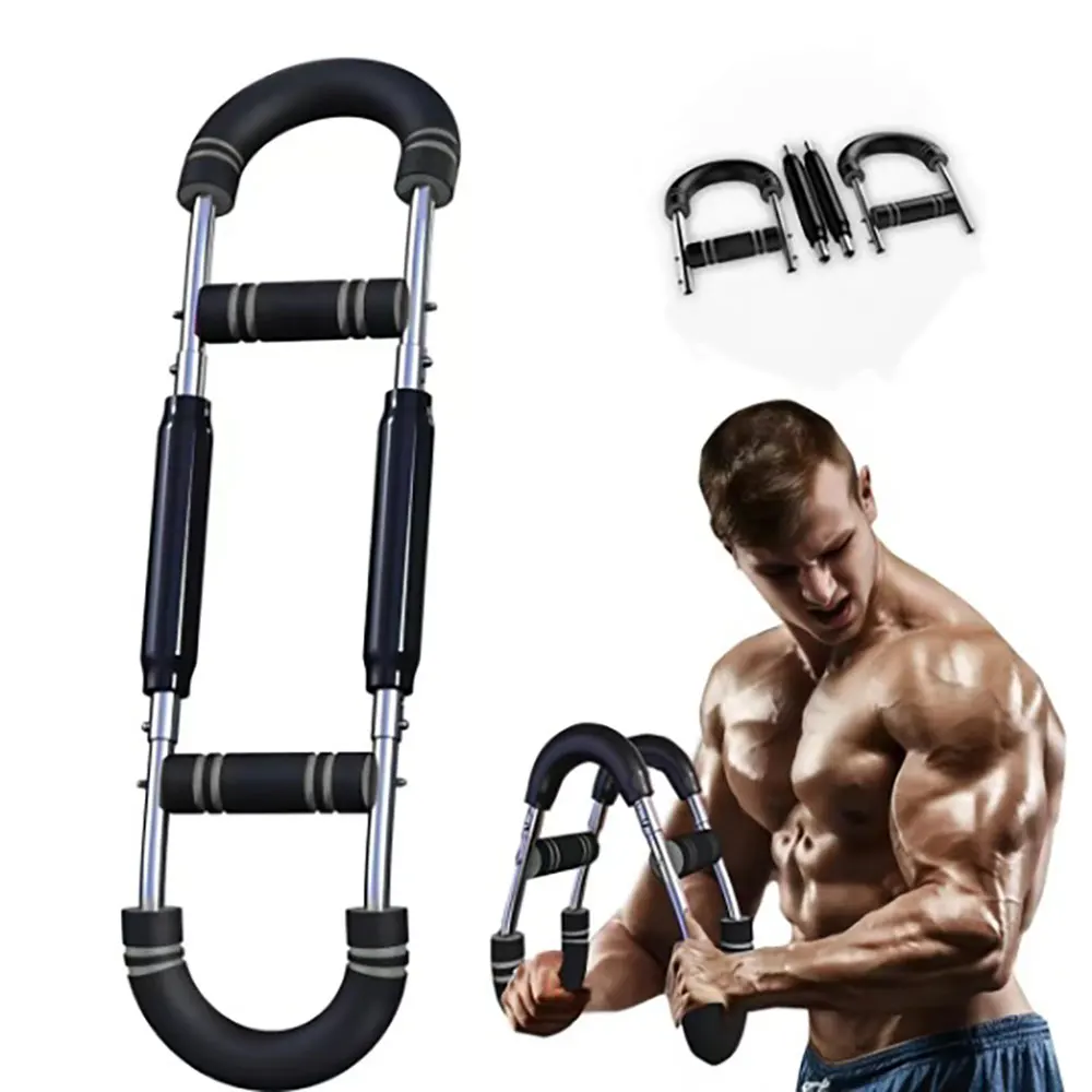 Adjustable Arm Trainer Portable Home U-Shaped Wrist Strength Exerciser Chest Expander Shoulder Muscle Training Fitness Equipment