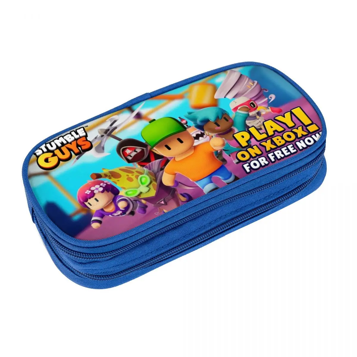 Game Stumble Guys Cartoon (3) Pencil Case School Pencil Cases Double Layer Kids Cool Large Pouch School Supplies