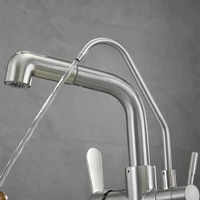 Touch Filter ก๊อกน้ําห้องครัวพร้อมดึงลงร้อนเย็นอ่างล้างจาน TAP 3 วิธีเซ็นเซอร์น้ําบริสุทธิ์ Touch บนก๊อกน้ําห้องครัว 3