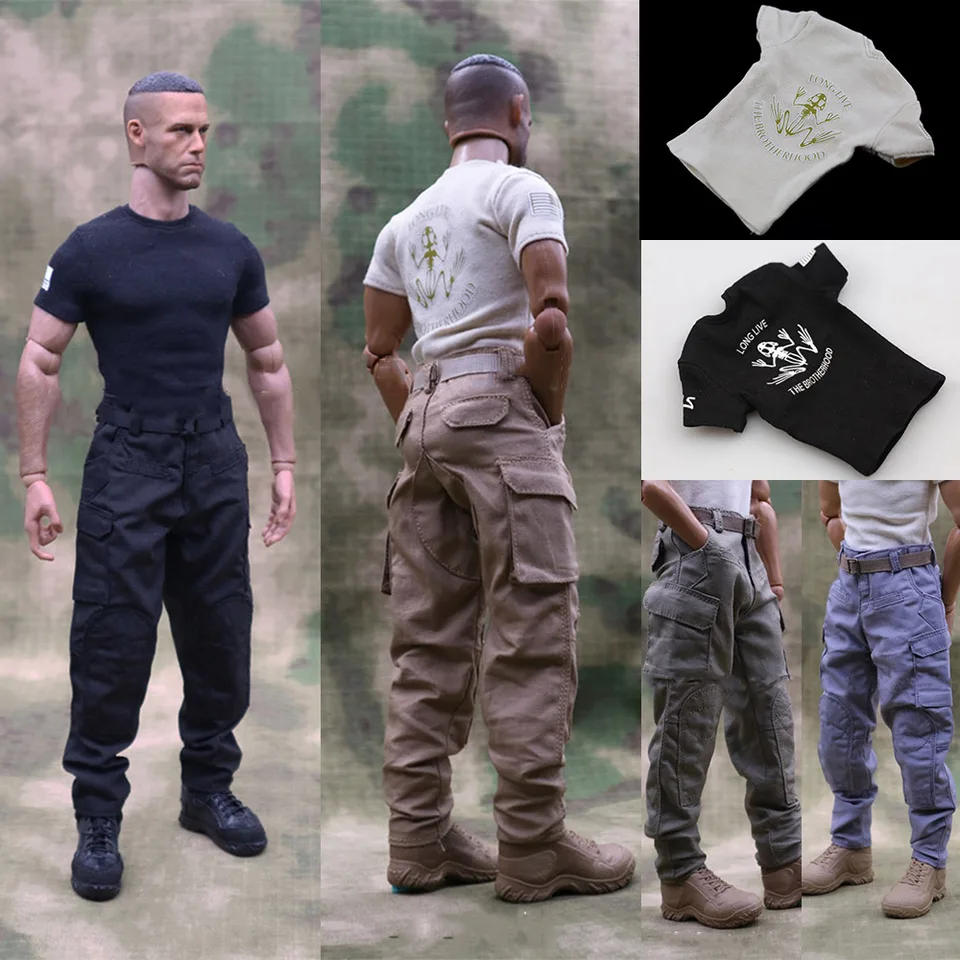 1/6 escala US Navy SEAL Skull Frog hombre soldado Camiseta ajustada Force  10 pantalón táctico para 12 pulgadas figura de acción modelo de cuerpo -  AliExpress, image size:960x960