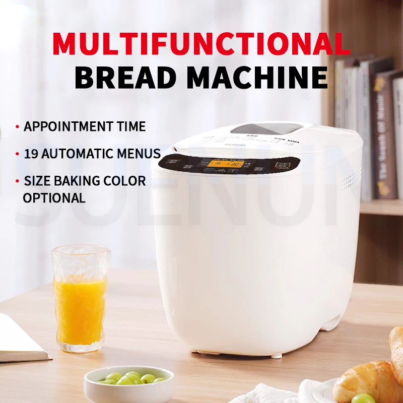 Full Automatic Bread Maker Household Intelligent Dough Mixer Kitchen Steamed Bread Leaver Baking Machine