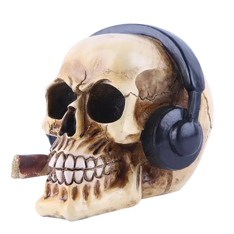 

Scary Skull Statue Realistic Art Sculpture Ornaments Durable And Exquisite Broadly Used Interior Accessories Office Room Decor