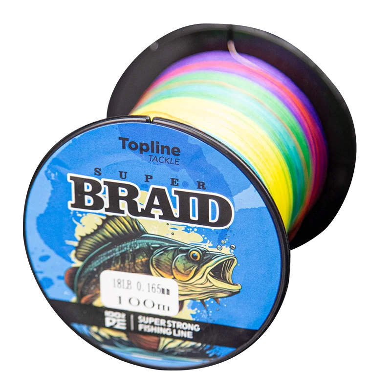 Multicolor 4 Strand Fishing Wire 109yds 4-Strand Braided Fishing Line PE  Wire - 109 Yards Multicolor 6LB To 100LB Strength Options Saltwater Braided  Line 60LB 0.4mm