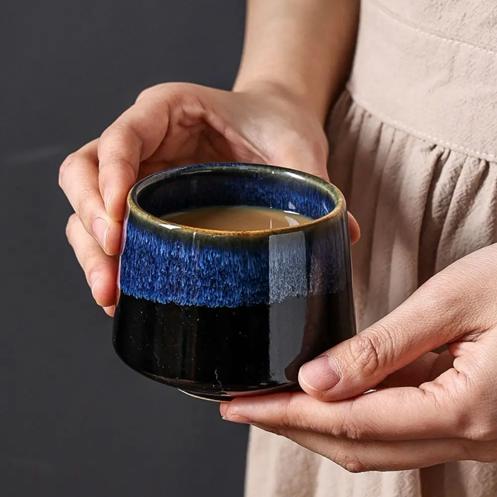 Ceramic Japanese Matcha Tea Cup Food Grade Smooth Matcha Bowl Large Capacity Reusable Green Tea Maker Cup for Art