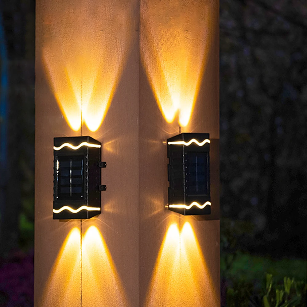 

Настенная лампа на солнечной батарее, наружная Водонепроницаемая фонарь для освещения стола, светящиеся лампочки для украшения сада