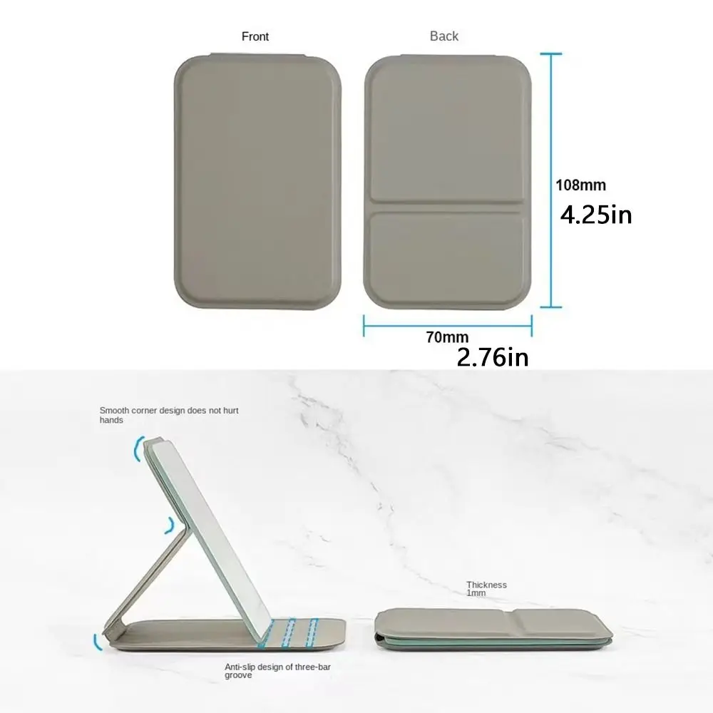 Makeup mirror Hand-held Desktop Stand Mirror High Definition Folding Makeup Mirror Light Weight Easy To Carry Vanity Cosmetic Tools