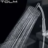 6 Inch Chrome High Pressure 360 Adjustable Large Round R ainfall Sprayer Bathroom Hand Held Shower Head Shower Faucet 5