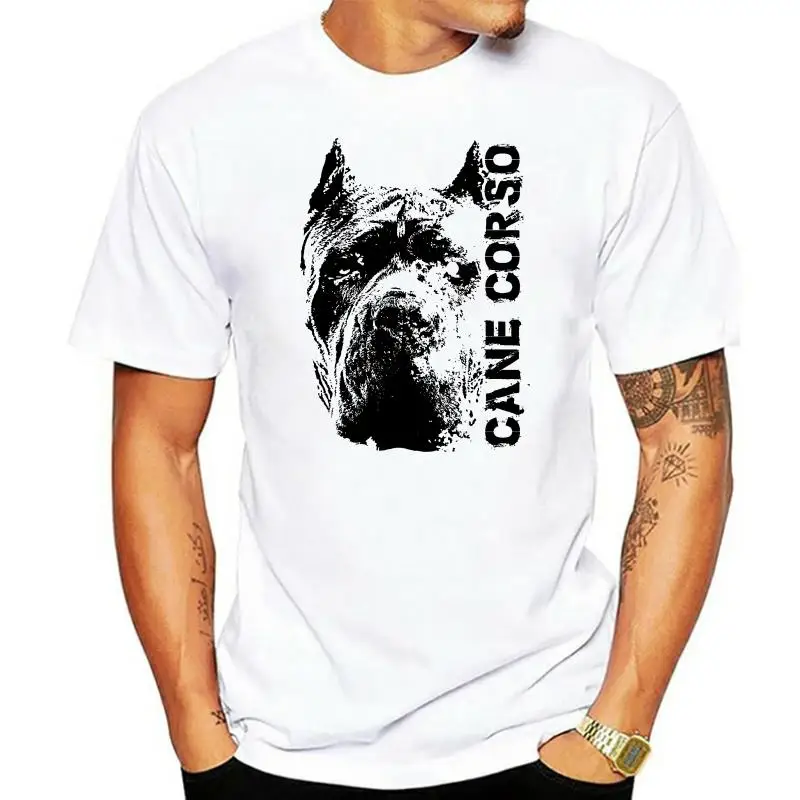

Cane Corso Head Dog T Shirt Top Tee Design Men'S Summer 2023 Short Sleeves Street Wear Plus Size Print Fashion Army T Shirt