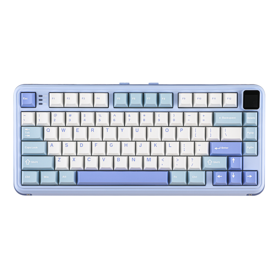 MechLands Vibe 75 V2 75% Layout Gasket-mounted Hot-Swap Wired/Bluetooth/2.4GHz Wireless Mechanical Keyboard with TFT Screen