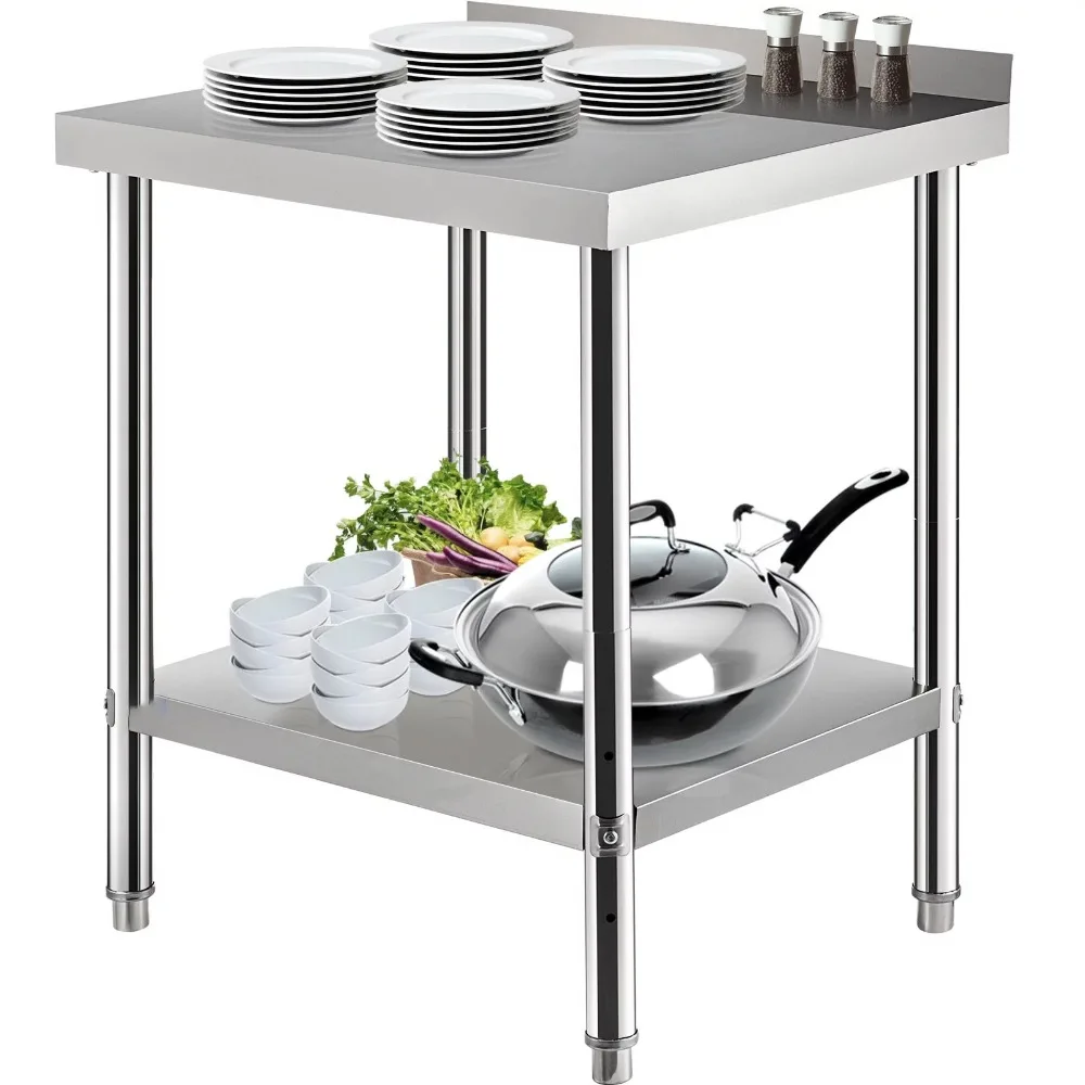 

Stainless Steel Work Prep Table Commercial Food Prep Table 30x24in