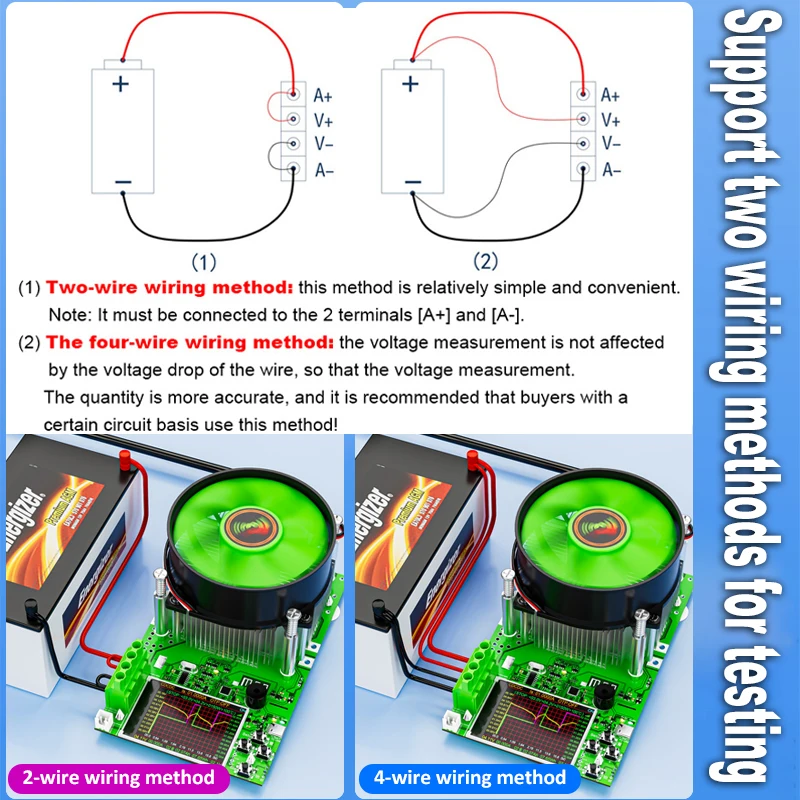 BW150 WiFi Tuya 150W 25A 4-Wires Battery Load Capacity Meter Battery Smart Electronic Charger Discharge USB Resistance Tester 5