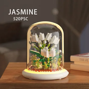 Building Block Flower Micro Particle Assembly for CHILDREN'S Building Block Toys Roses Tulips Tabletop Decorations Gifts 11