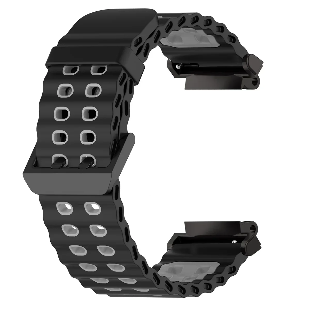 Breathable Silicone Marine Strap - Colorful Sport Watchband Bracelet