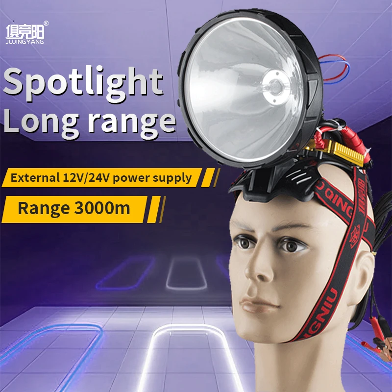 

LED strong HID Xenon lamp charging super bright high power headlamp