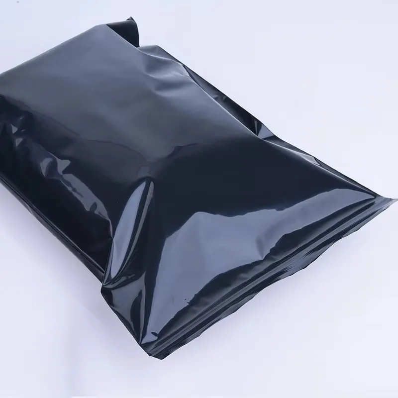 INPLUSTOP 100pcs/Lot 14 Wire Black Food Sealed Self-Sealing Plastic Packing Pouches Zip Lock Storage