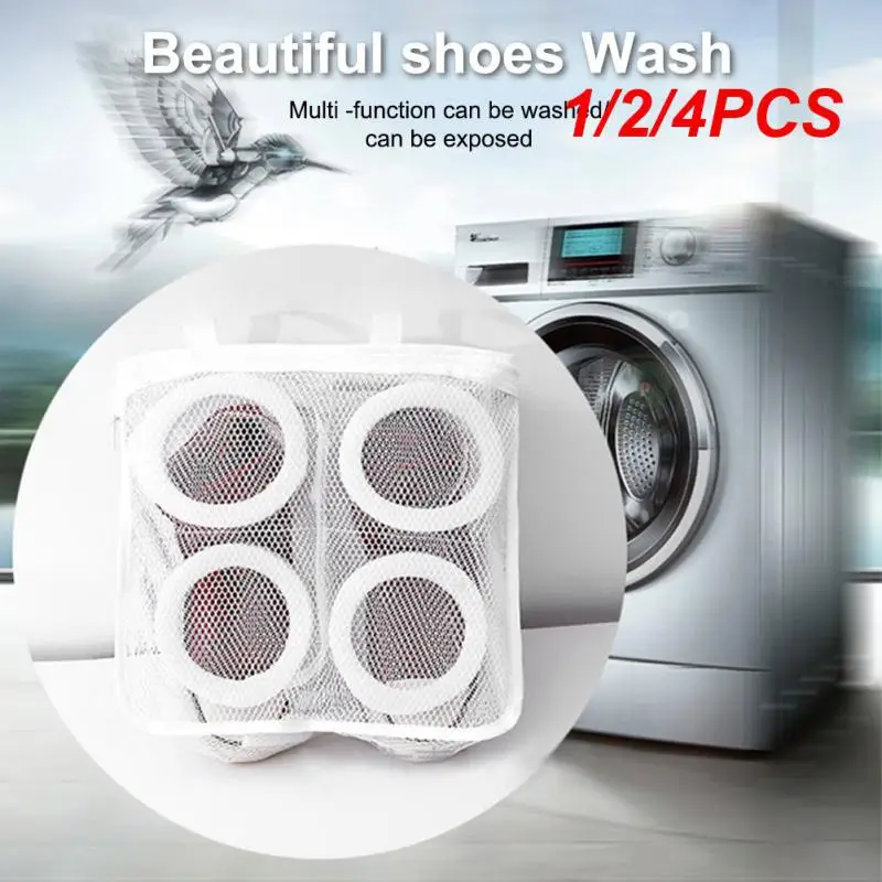 

1/2/4PCS Washing Machine Shoes Bag Travel Shoe Storage bags Portable Mesh Laundry bag Anti-deformation Protective Clothes