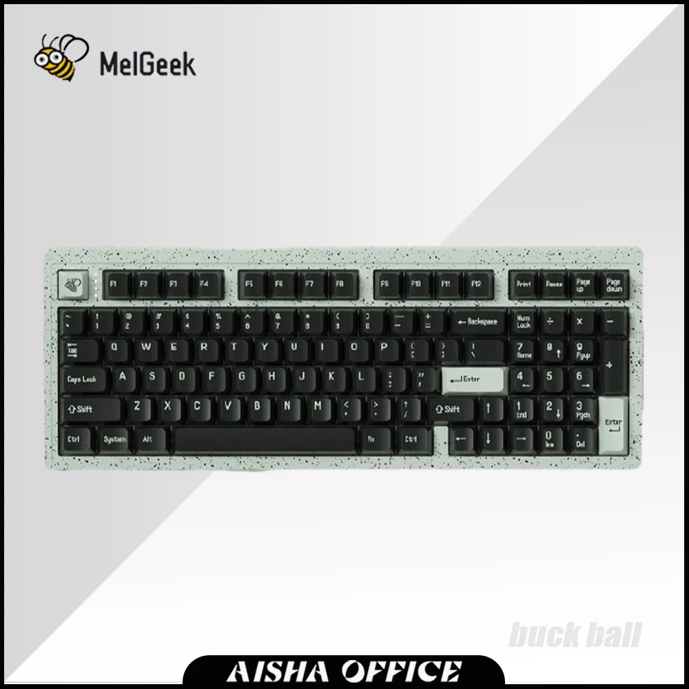 

MelGeek Modern97 Mechanical Keyboard Three Mode Wireless Gaming Keyboard Hot Swap Dynamic RGB Gasket Pc Gamer Laptop Office Gift