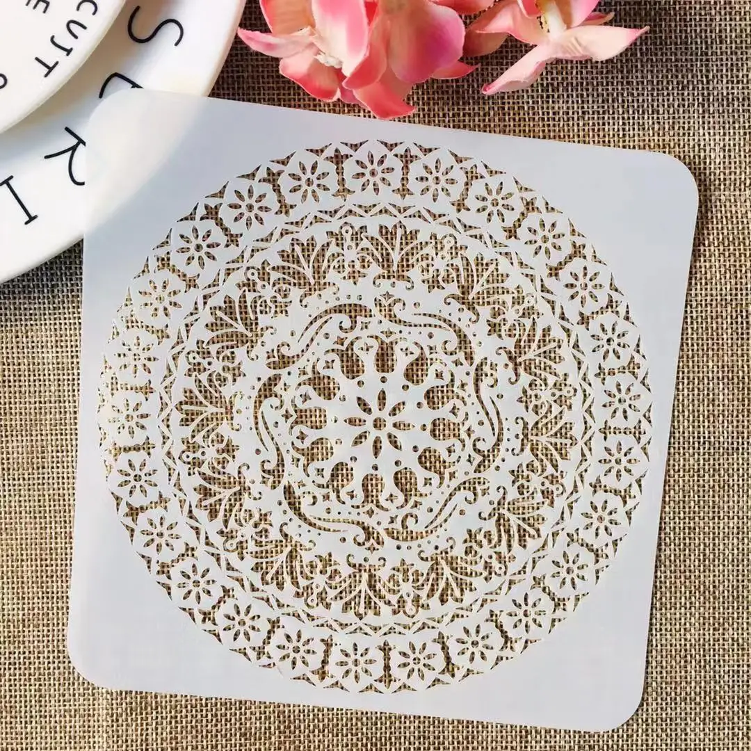 

S M L Mandala Wheel Circle Totem DIY Layering Stencils Painting Scrapbook Coloring Embossing Album Decorative Template