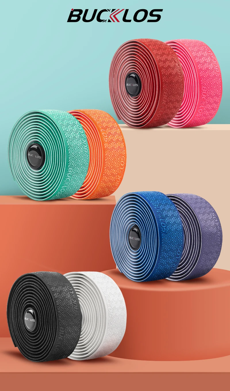 Description Picture 2 of itemBUCKLOS Road Bike Handlebar Tapes PU Shock Bicycle Handle Bar Tape Road Bike Tapes Anti-Slip Anti-Vibration Wrap Belts Bartape