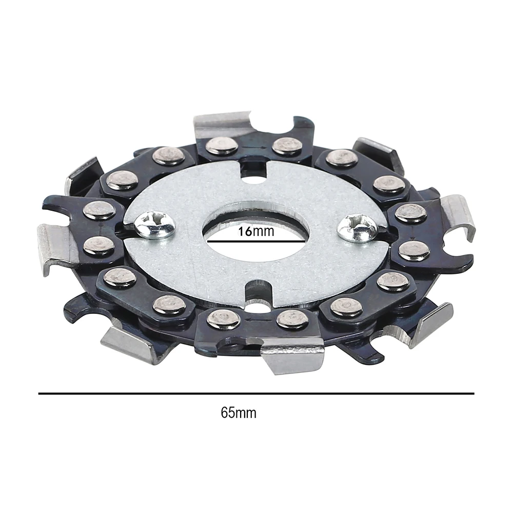 Round Angle Grinder Disc 8 Teeth Fine Cut Chain Wood Carving Disc Woodworking Chain Grinder Chain Saws Disc Chain Plate Tools