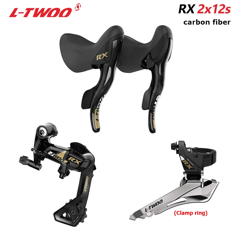 

Переключатели скоростей LTWOO RX 2X1, комплект скоростей для дорожного велосипеда, передний задний переключатель передач из углеродного волокна, совместим с Shimano
