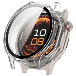 Ultra - Durable Bump - Proof Protective Shell with HD Glass for Oneplus Watch 4 (Transparent)