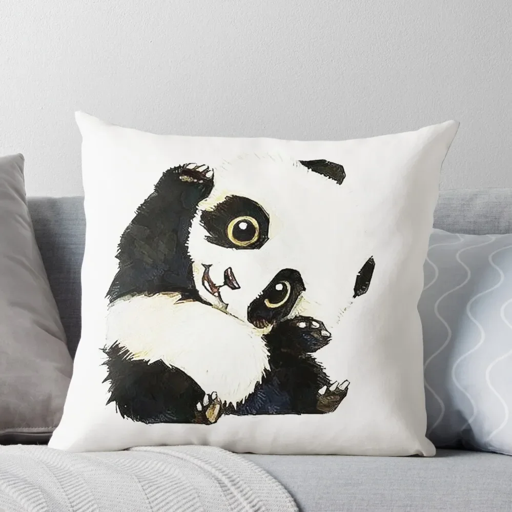 

panda drawing Throw Pillow Luxury Cushion Cover Luxury Living Room Decorative Cushions Sofa Pillow Cover Cusions Cover