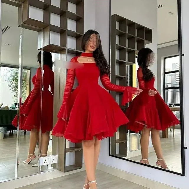 short red formal dresses