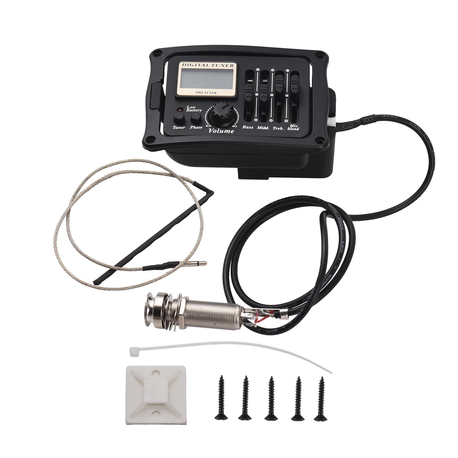 

Звукосниматель для акустической гитары, звукосниматель для Народной классической гитары, пикап для пластины эквалайзера с калибровкой, аксессуары для деревянных гитарных инструментов