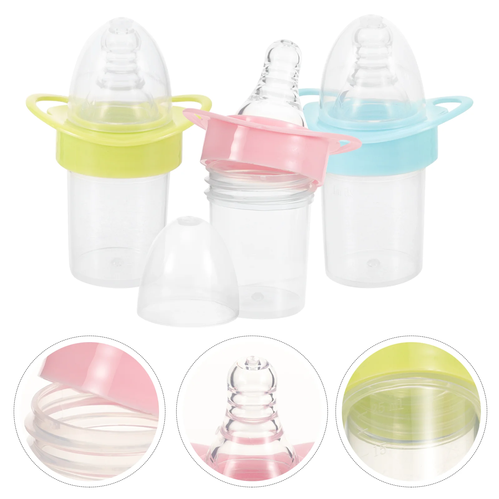 

3 Pcs Baby Accessories Water Feeder Nursing Bottle Medicine Feeding Scale Newborn