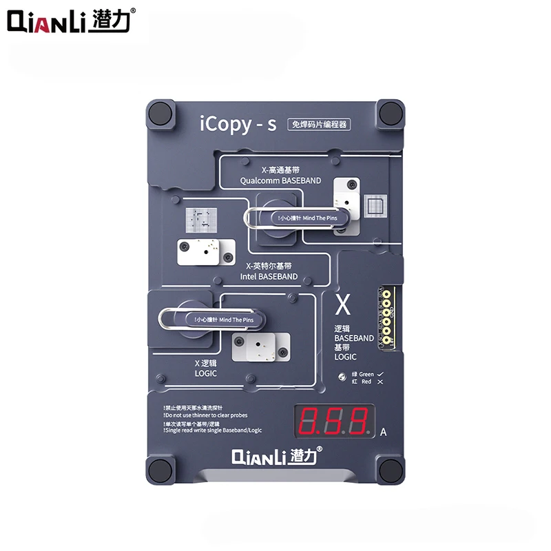 

Qianli iCopy-S 4 in 1 Logic Baseband EEPROM Chip Test Fixture Read/Write Programmer For iPhone 6/6S/7/8/X/XS/XS MAX/11/11Pro Max