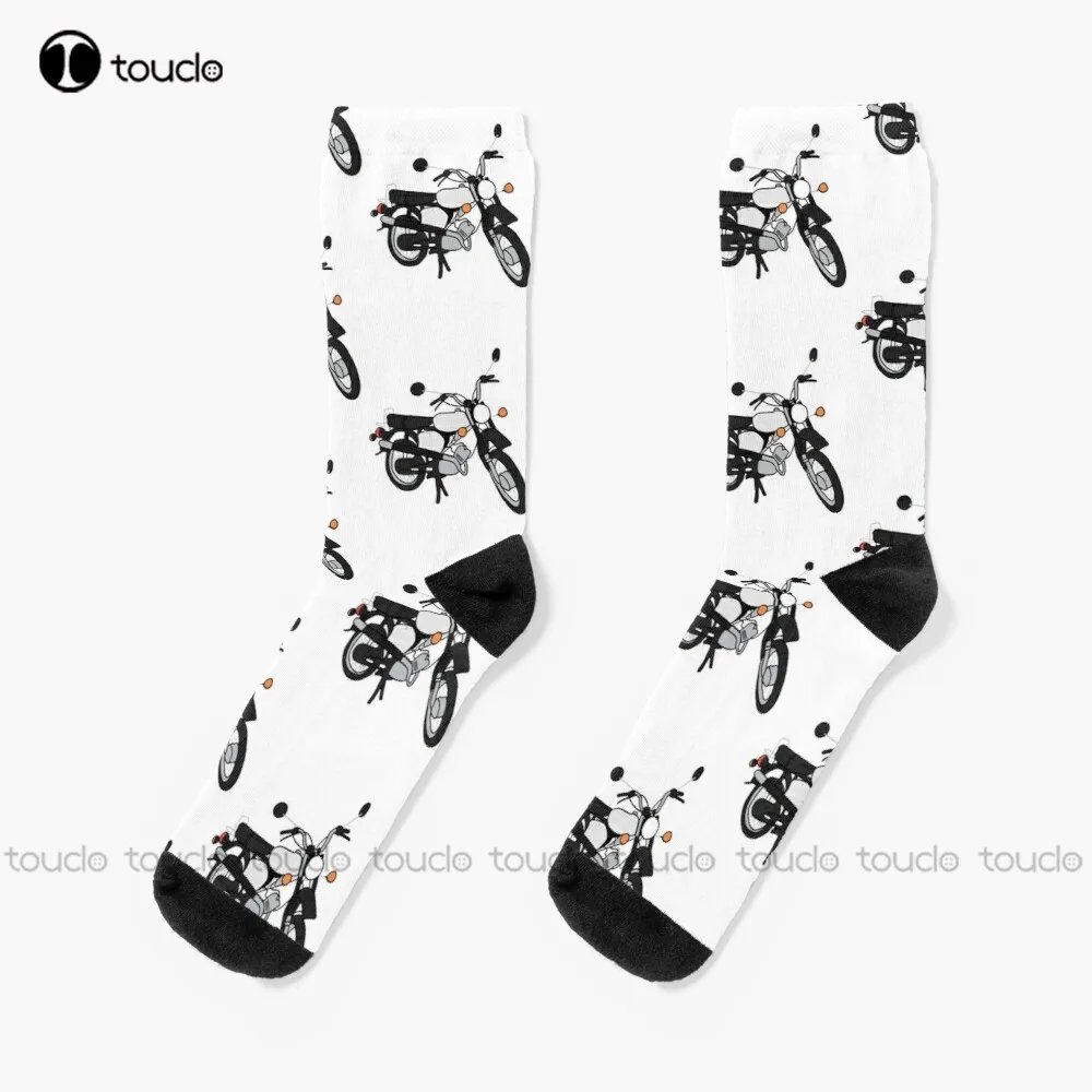 Simson Enduro Motor Socks Calzini Da Uomo Taglia Street Skateboard Socks Stampa Digitale A 360 ° Confortevole Best Girls Sports Regalo Divertente