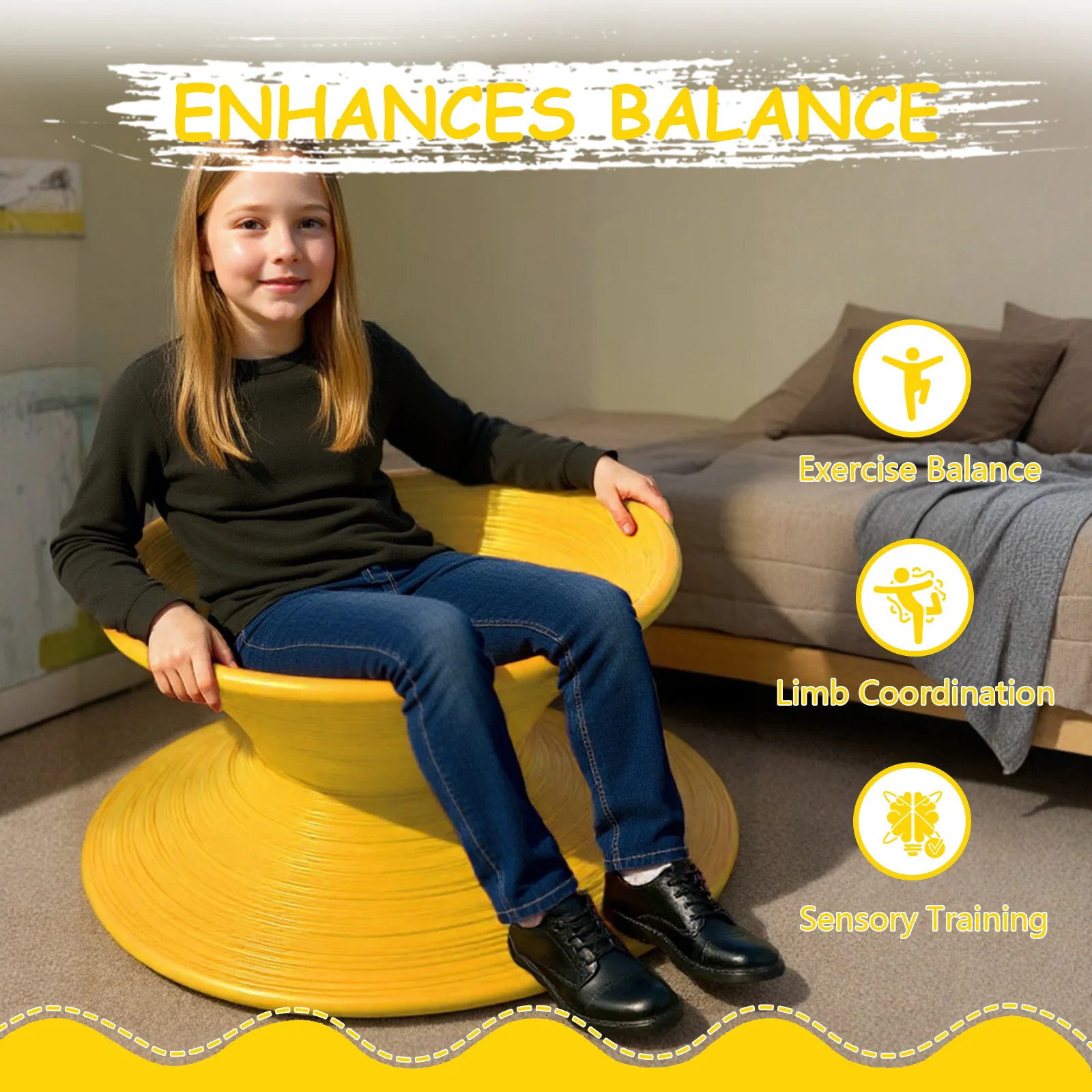 Plastic 360 Degree Rotating Chair for Home