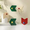 Dopamine Color Simple Arrow Punch-free Hook Traceless Kitchen Bathroom Toilet Universal Strong Sticky Hook Wall Hooks 3