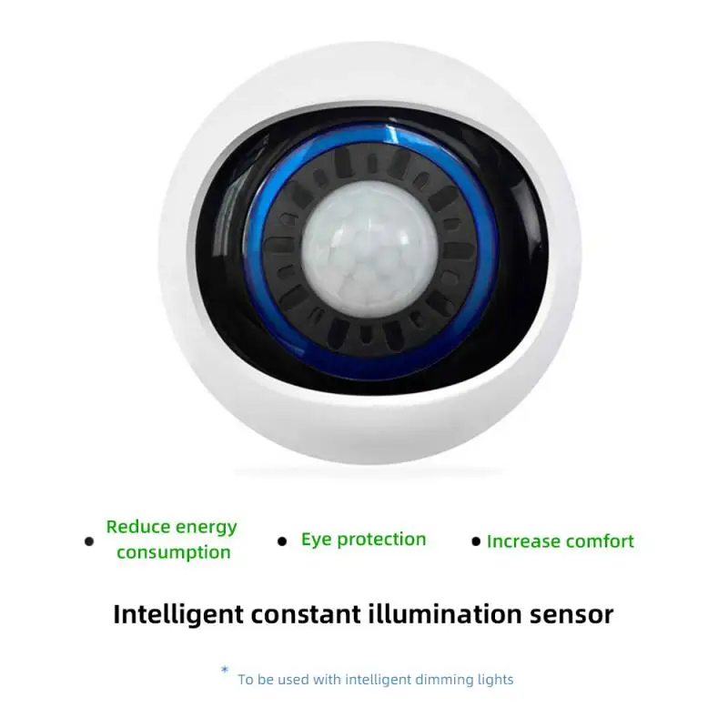 

Tuya ZigBee WiFi Smart Eye Care Dimming Light Sensor Smart Brightness Sensor Monitoring Constant Illuminance Sensor Smart Life