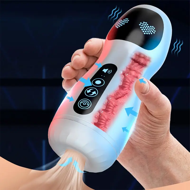 Automatic Masturbator Cup For Men Silicone Vibrator_voghion.com