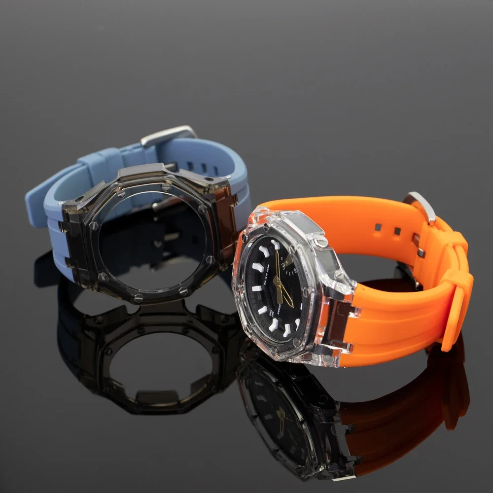 Transparent Mod Kit for Casioak GA2100 GA2110 GAB2100 - Strap attachment detail
