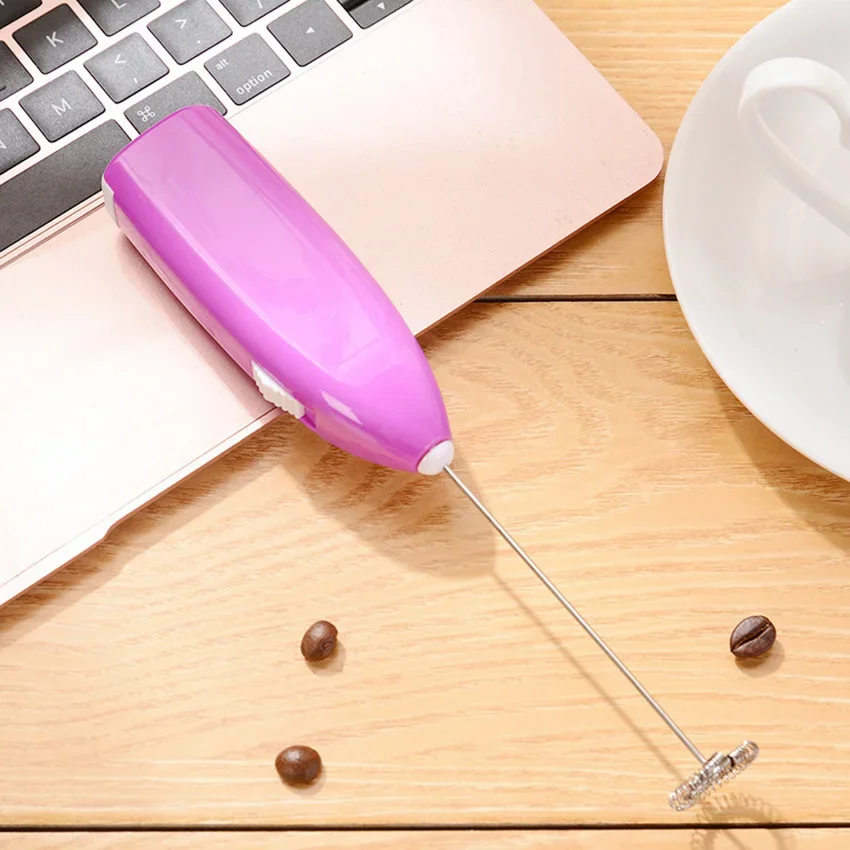 Milk Frother Handheld Milk Frother Wand Electric Coffee Frother and Foam Maker Egg Beater Stainless Steel Whisk for Cappuccino Or Latte milk frother egg beater electric whisk handheld electric whisk