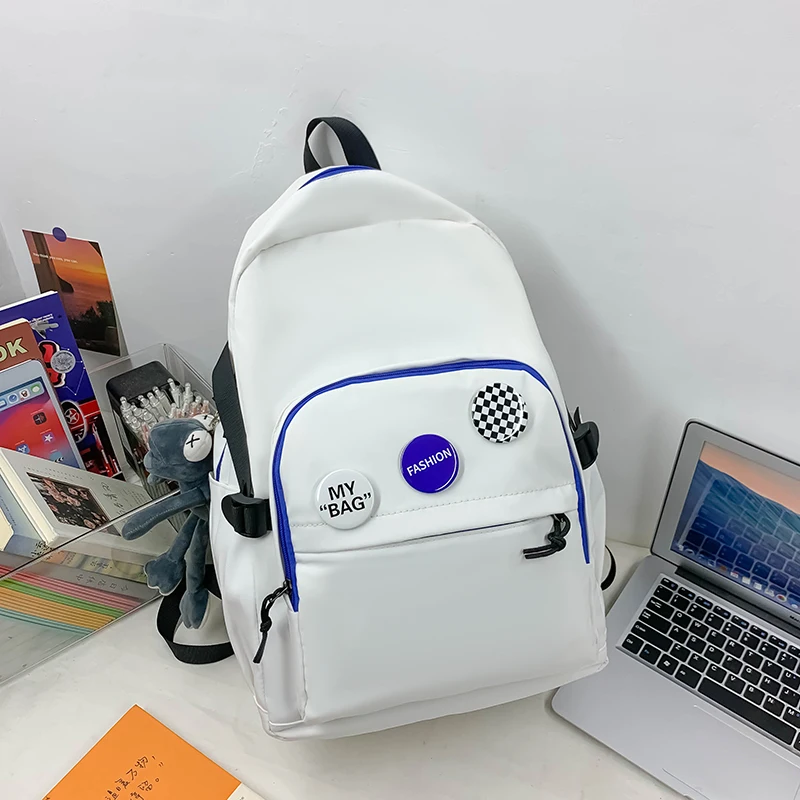 

Female Bags on Sale High Quality Fashionable and Large Capacity Waterproof Backpack Nylon Solid Leisure Zipper Backpacks