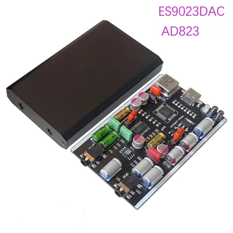 A37T-ES9023 DAC 디코더 발열 등급 소재 823 증폭기 컴퓨터 USB 사운드 카드 헤드폰 증폭기 소형 전화 OTG